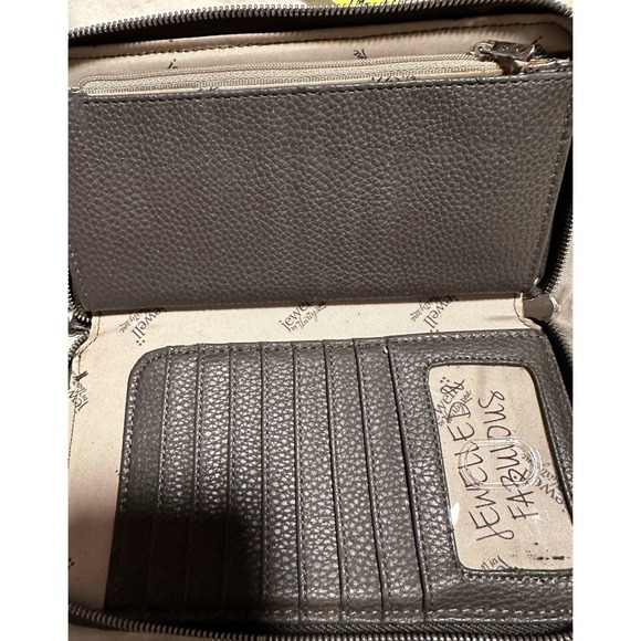 Jewell By Thirty-One All About The Benajims Wrap Around Wallet Faux Snakeskin - Picture 5 of 8